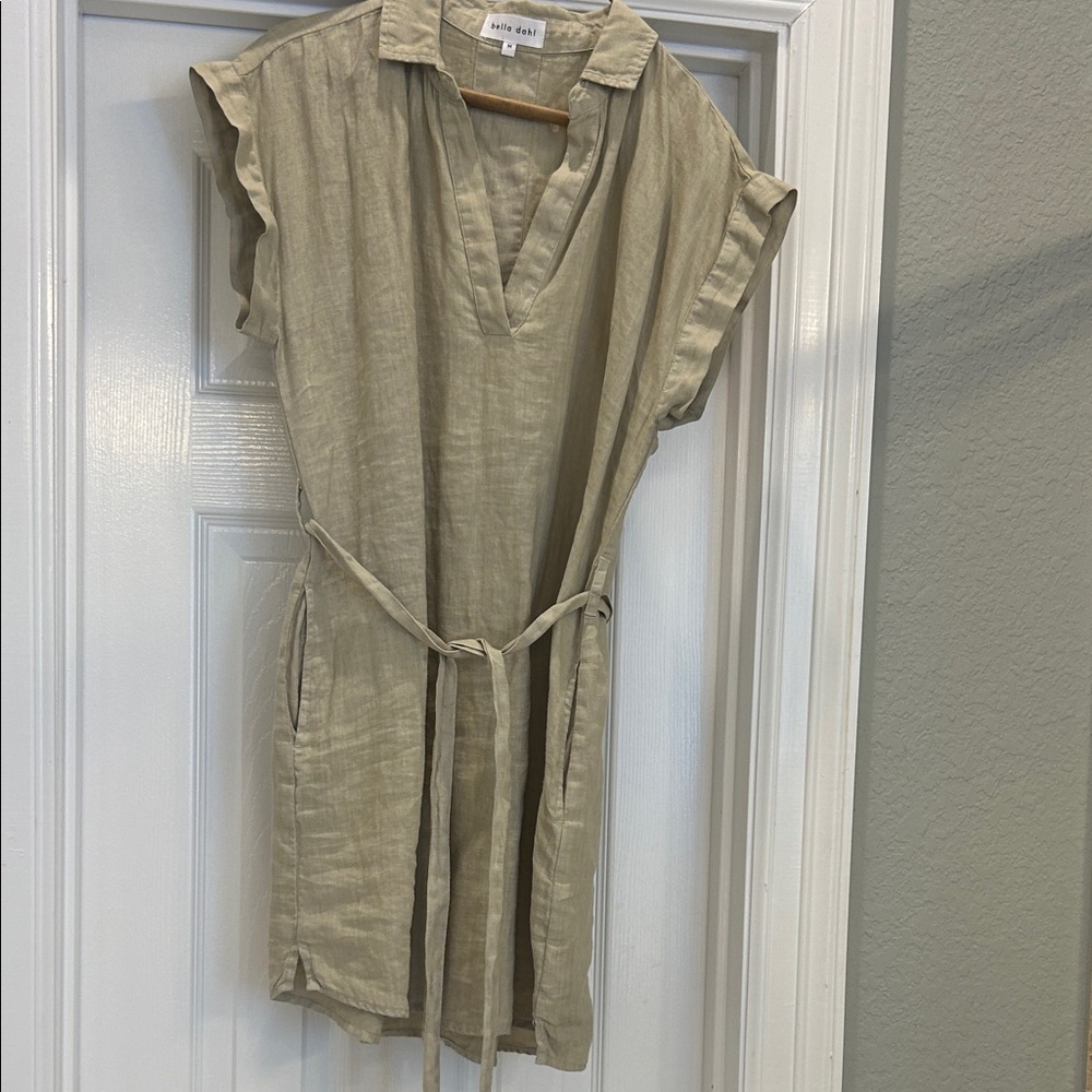 Bella Dahl Light Tan Collared Dress